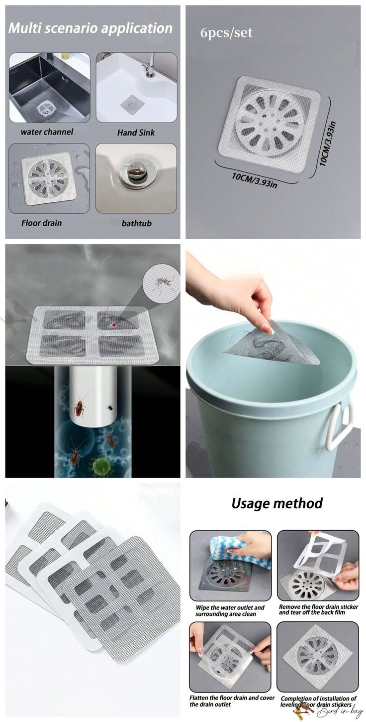 DISPOSABLE DRAIN PATCH ANTI BLOCKING FILTER