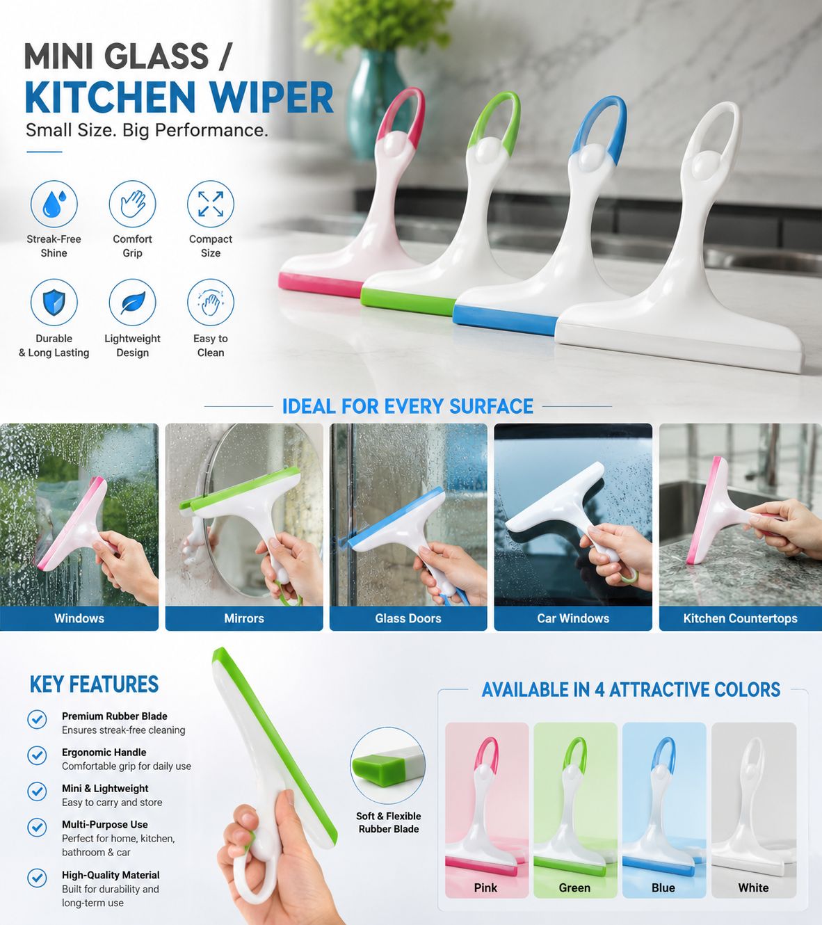 Mini Kitchen or Glass Wiper
