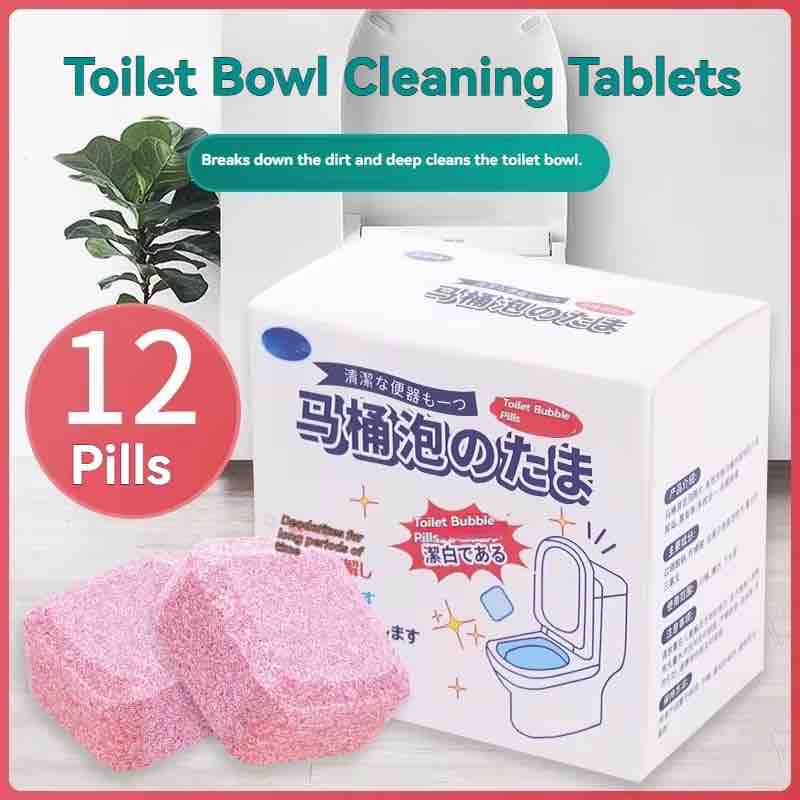12 Pcs Toilet Bowl Cleaning Tablets (Imported)