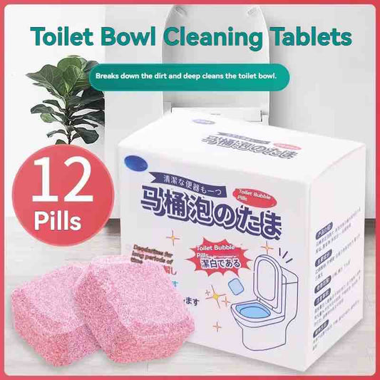 12 Pcs Toilet Bowl Cleaning Tablets (Imported)
