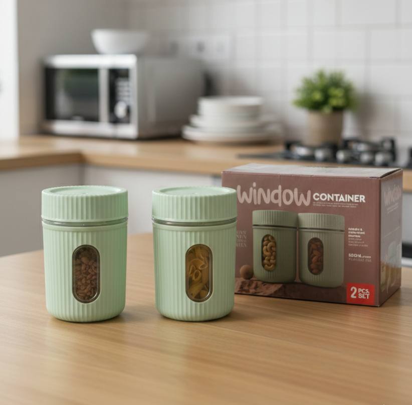 2 Pcs Window Premium Container