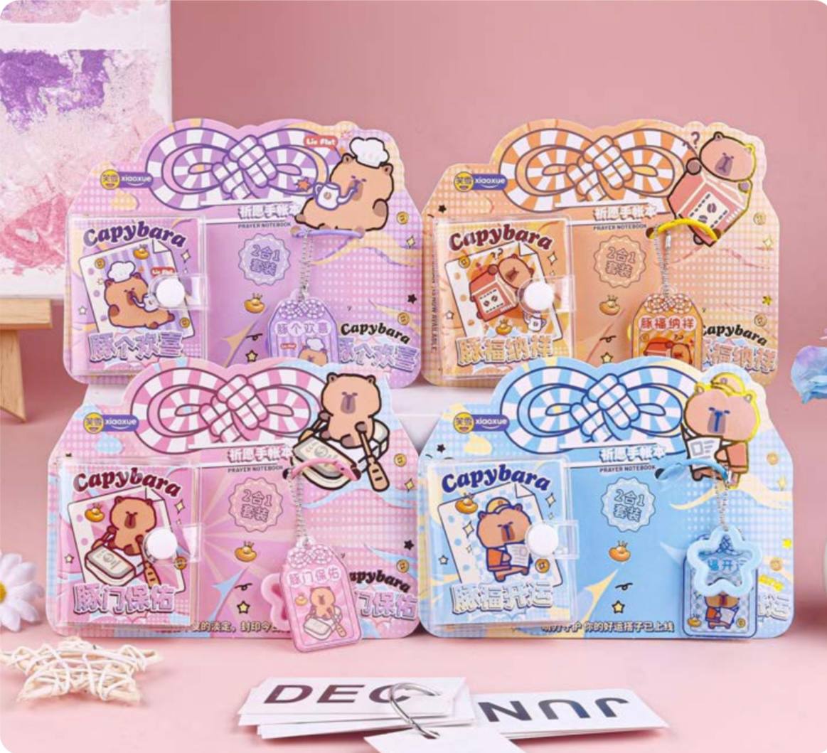 Cartoon Mini Notebook Charms Set (Imported)