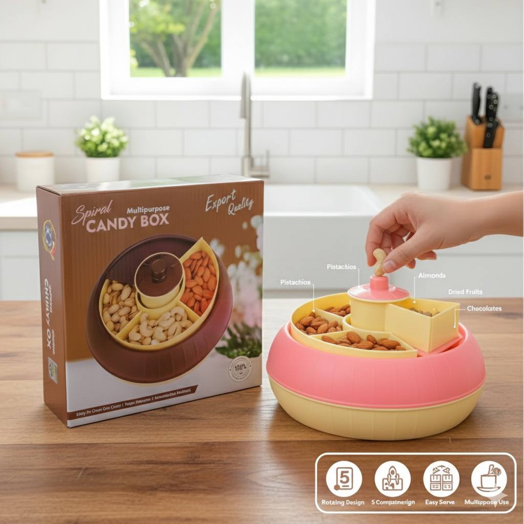 Spiral Dry Fruits Tray (Premium)